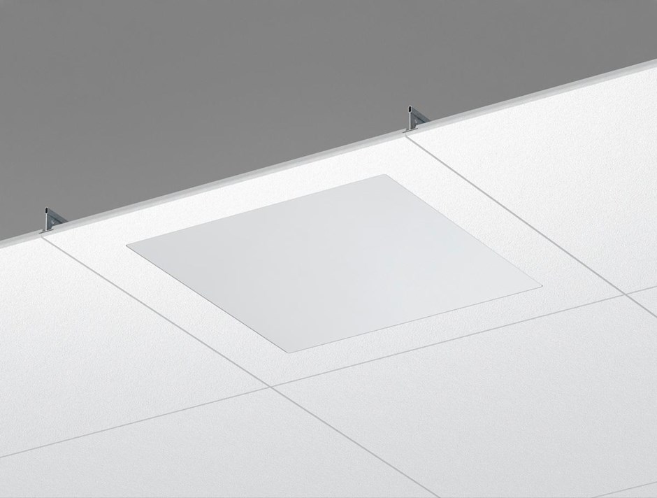 Abschnitt des Ecophon Square LED Ds Systems