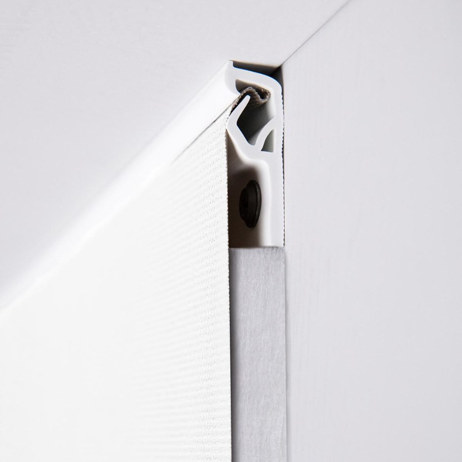 Clipso installazione a parete con profilo PCC.